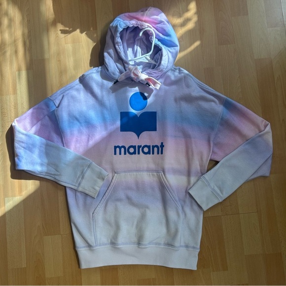 Isabel Marant Étoile Mansel Gradient Hoodie Size 8 Streetwear Designer Casual - Picture 5 of 16